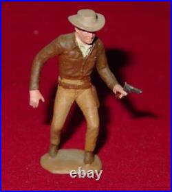 MARX Recast JIM HARDIE Metal Figure TALES OF WELLS FARGO Playset (Painted)