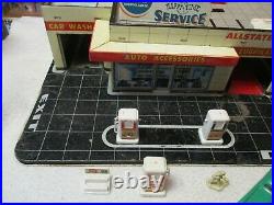 MARX SEARS ALLSTATE HAPPI TIME SERIVICE STATION ELEVATOR TIN TOY 1959 With BOX