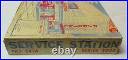 MARX SEARS ALLSTATE HAPPI TIME SERIVICE STATION ELEVATOR TIN TOY 1959 With BOX