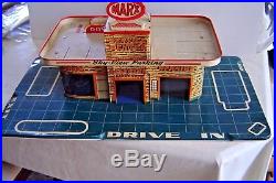 MARX SKY VIEW PARKING -SERVICE CENTER Gas Station Tin Litho with accessories