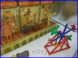 MARX SUPER CIRCUS PLAY SET 1950s No. 4319 TIN LITHO withBox and Most Pieces