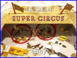 MARX SUPER CIRCUS PLAY SET 1952 No. 4319 COMPLETE & BEAUTIFUL TIN LITHO