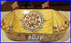 MARX SUPER CIRCUS PLAY SET 1952 No. 4319 COMPLETE & BEAUTIFUL TIN LITHO