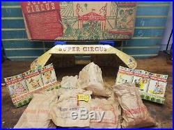 MARX SUPER CIRCUS PLAY SET 1952 No. 4319 TIN LITHO withBox