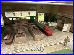 MARX Sears Shopping Center #5980 Near COMPLETE SET Gas Pumps Pools Displays Wow