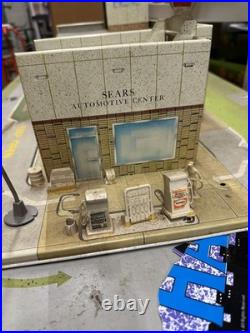 MARX Sears Shopping Center #5980 Near COMPLETE SET Gas Pumps Pools Displays Wow