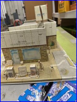 MARX Sears Shopping Center #5980 Near COMPLETE SET Gas Pumps Pools Displays Wow