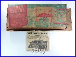 MARX Super Circus play set No. 4319 vintage tin litho 1952 Louis Marx metal rare