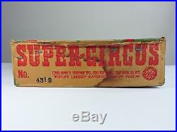 MARX Super Circus play set No. 4319 vintage tin litho 1952 Louis Marx metal rare