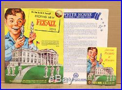 MARX THE WHITE HOUSE with 10 FIGURES, INSTRUCTIONS, PRESIDENTS BOOKLET & CATALOG