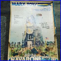 MARX TOYS GUNS OF NAVARONE MOUNTAIN PLAYSET Incomplete