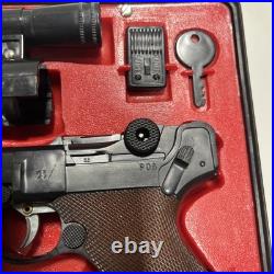 MARX TOYS INTERNATIONAL SECRET AGENT GUN SET Luger Scope Pistol Case ISA 07-11