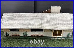 MARX Tin Litho Ranch Style Dollhouse With Tons of Furniture