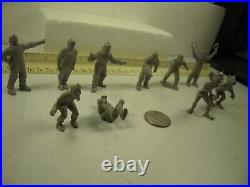 MARX Tom Corbett, Rex Mars, Space Patrol Gray 10 Different Figure Lot