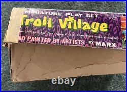 MARX Toys 1965 TROLL VILLAGE CAVE Box Set Miniature Playset Hong Kong