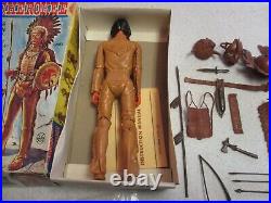 MARX VINTAGE BEST OF THE WEST CHIEF CHEROKEE 99% COMPLETE IN BOX 1960's NICE