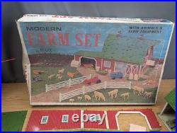 MARX VINTAGE MODERN FARM SET PLAYSET Complete W Acessories W Original Box EX MARX VINTAGE MODERN FARM SET PLAYSET Complete W Acessories W Original Box EX