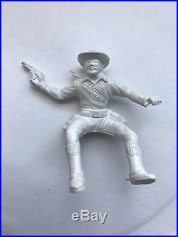 MARX Vintage Lone Ranger Rodeo Play Set withBox 60mm White Vinyl Character Figures