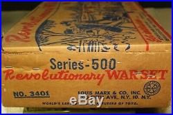 MARX Vintage Revolutionary War Play Set 500 Series #3401 (1957)