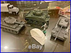 MARX WWII Battleground Playset #4113 Complete with Box & Add-Ons & 1960s soldiers