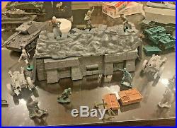 MARX WWII Battleground Playset #4113 Complete with Box & Add-Ons & 1960s soldiers