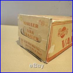 MARX hard plastic Lumar Hauler and Van Trailer with box, 1955