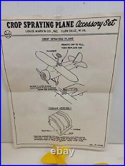 Marx 0796 Crop Duster Plane Set. New