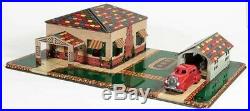 Marx 1938 Hollywood Bungalow tin litho playset pressed steel tootsietoy RARE