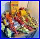 Marx 1950s-1960s Big Inch Pipeline trucks construction equip +many Accessories