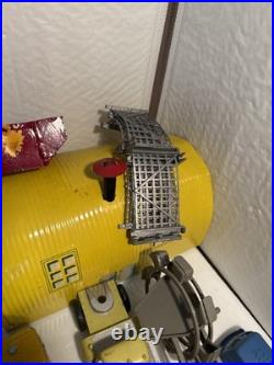 Marx 1950s-1960s Big Inch Pipeline trucks construction equip +many Accessories