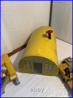 Marx 1950s-1960s Big Inch Pipeline trucks construction equip +many Accessories
