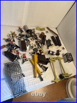 Marx 1950s-1960s Big Inch Pipeline trucks construction equip +many Accessories