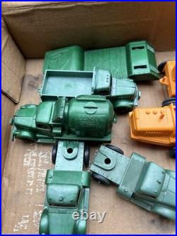 Marx 1950s Construction Camp set partial very Clean NO Bldg 10 vehicles & people