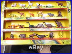 Marx 1950s Elegant Miniatures disneykins tinykins store display dinosaur playset