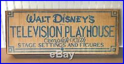 Marx 1953 Walt Disney Television Playhouse 100% COMPLETE WithBOX. SUPER RARE