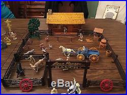 Marx 1957 Lone Ranger Play Set In Excellent Condition