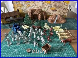 Marx 1960 Western Mining Town #4265, Near Complete