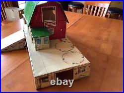 Marx 1960s Platform Barn with Milk House and Machine Shed