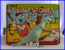 Marx 1961 Flintstones Hunting Party Playset Rare Complete With Box (great Shape)