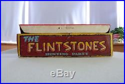 Marx 1961 Flintstones Hunting Party Playset Rare Complete With Box (great Shape)