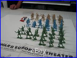 Marx 1965 Battleground Europe 54mm British, French & Russian Soldiers 54 With M