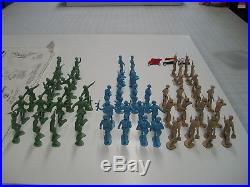 Marx 1965 Battleground Europe 54mm British, French & Russian Soldiers 54 With M