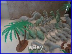 Marx 1971 Prehistoric Playset #3398 Dinosaurs Cavemen Land Trees