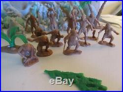 Marx 1971 Prehistoric Playset #3398 Dinosaurs Cavemen Land Trees