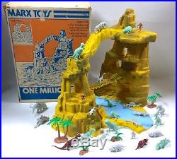 Marx 1974 Prehistoric One 1 Million BC B. C. Playset with Original Box 23 Dinosaurs