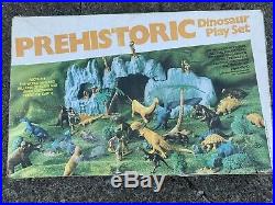 Marx 1978 Prehistoric Dinosaur Playset With Box # 4208