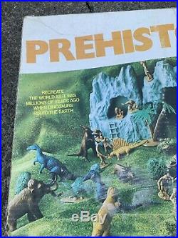 Marx 1978 Prehistoric Dinosaur Playset With Box # 4208