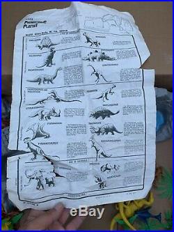 Marx 1978 Prehistoric Dinosaur Playset With Box # 4208