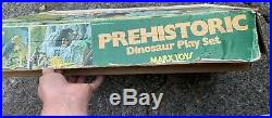 Marx 1978 Prehistoric Dinosaur Playset With Box # 4208