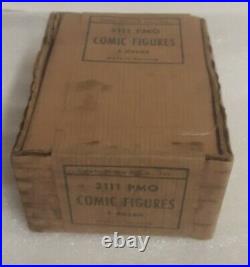 Marx 3111 Pmo Comic Figures Vintage Rare Complete! Dick Tracy-orphan Annie